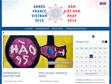 Tablet Screenshot of anneefrancevietnam.com